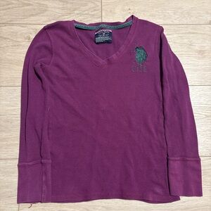 Vintage USPA Vneck shirt size M